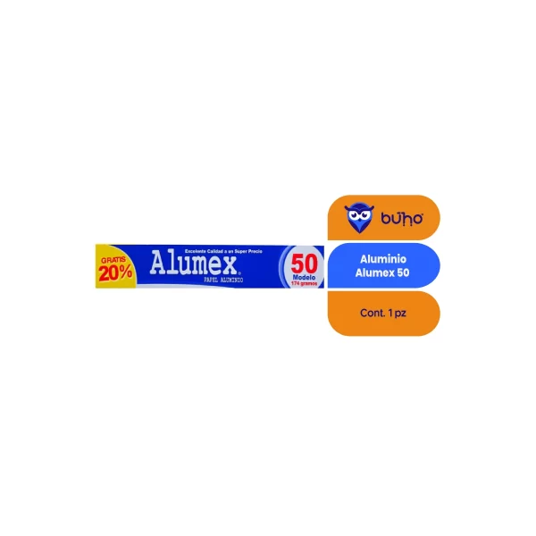 Papel Aluminio Alumex 50 174 gr