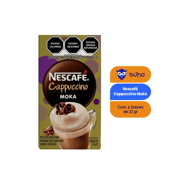 Nescafé Capuccino Moka 6 sobres de 22 gr