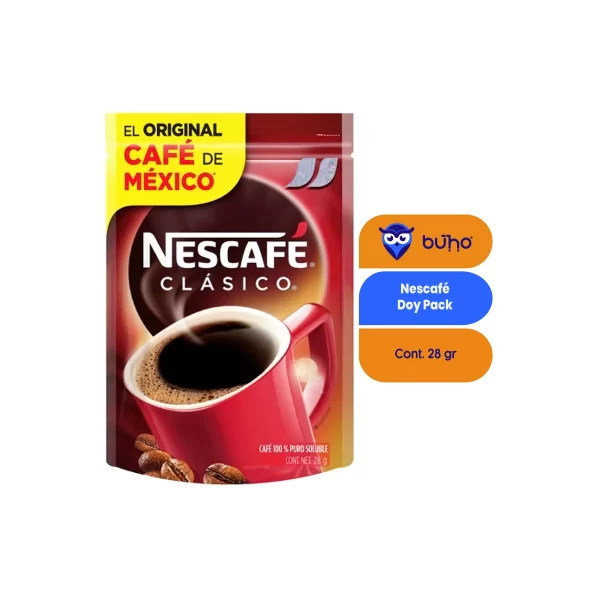 Nescafé Clásico 28 gr Doy Pack